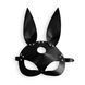 Кожаная маска Зайки Art of Sex - Bunny mask, цвет Черный SO9644 фото 2