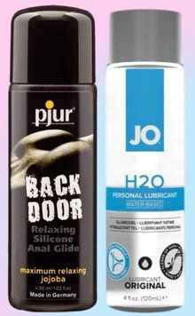 Набор лубрикантов pjur backdoor anal Relaxing jojoba silicone 30 мл + System JO H2O ORIGINAL (120 мл) LB867 фото