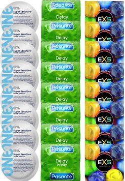 Набор 24 шт ONE Super Sensitive + Delay Infinity + EXS BUBBLEGUM SOS7380 фото