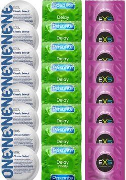 Набір 24 шт ONE Classic Select + Delay Infinity + EXS EXTRA SAFE SOS7440 фото