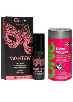 Гель для звуження Orgie&ndash; Tighten (15 мл)+12 шт ONE Flavor Waves SOS6731 фото