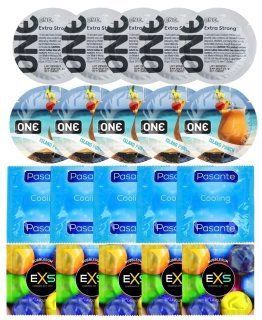 Набір 20 шт ONE Extra Strong + ONE Island Punch + Pasante Cooling + EXS BUBBLEGUM SOS7280 фото