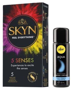 Комплект SKYN 5 Senses + Pjur Woman Aqua 30 мл SOS13134 фото