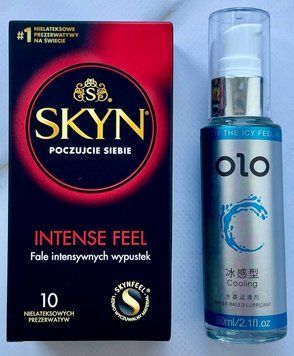 Набір Skyn Intense feel 10 шт - Лубрикант охолоджуючий OLO 60 мл SOS3275 фото