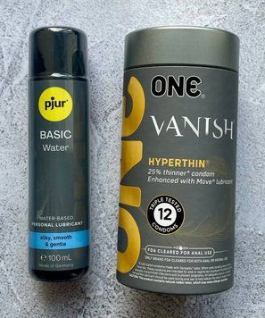 Набор ONE Vanish 12 шт. - Лубрикант pjur Basic waterbased 100 мл SOS2612 фото