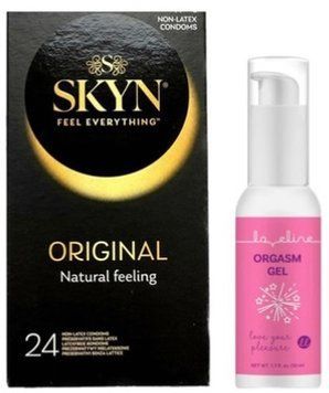 Набір з SKYN ORIGINAL 24 шт + Гель для стимуляції Loveline Orgasm Gel (50 мл)  SOS9981 фото
