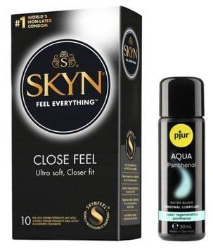 Комплект SKYN Close Feel 10 шт + Pjur Aqua Panthenol 30 мл SOS13183 фото