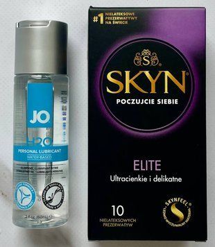 Комплект Skyn Elite 10 шт + Лубрикант  System JO H2O ORIGINAL (60 мл) SOS2997 фото