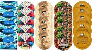 Набор из 25 шт One Oasis Premium + ONE Ribs + ONE Vanish + ONETattoo + ONE Legend XL SOS8436 фото