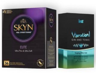 Skyn Elite 36 шт + Intt Vibration Gin Tonic (15 мл) SOS7131 фото