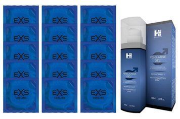 Комплект EXS Cooling 15 шт + SHS Penilarge Gel (100 мл) SOS14592 фото