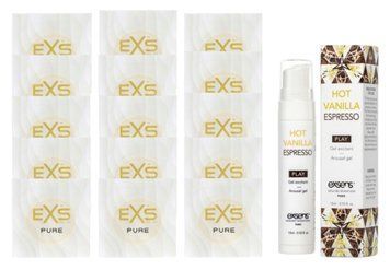 Комплект EXS Pure15 шт + EXSENS Kissable Hot Vanilla Espresso SOS14819 фото