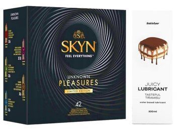 Набор Лубрикант Satisfyer Tasteful Tiramisu 300мл + SKYN Pleasures 42 шт. SOS12849 фото