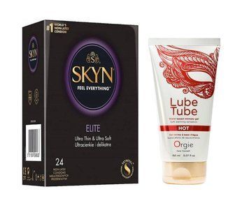 SKYN Elite, 24 шт и Лубрикант ORGIE LUBE TUBE HOT 150 ml SOS978 фото