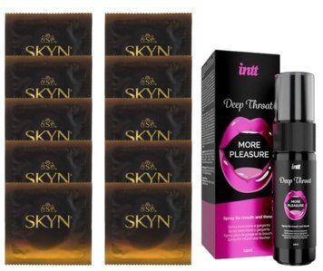 Комплект SKYN Passion Daiquiri 10 шт + INTT Deep Throat Oral Spray (12 мл) SOS13633 фото