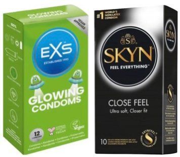Набір з SKYN Close Feel 10 шт + EXS Glowing 12 штук SOS7859 фото