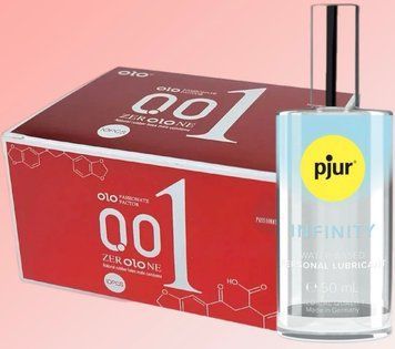 Набір OLO возбуждающие 001 (красные) 10 штук+ Лубрикант pjur INFINITY water-based (50 мл SOS4614 фото