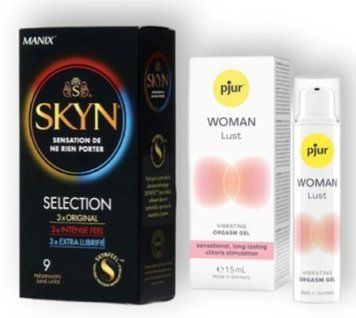 Skyn Selection 9 шт + pjur Woman Lust 15 мл SOS6846 фото