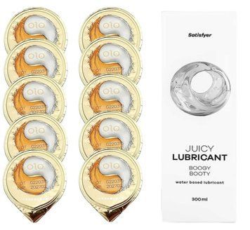 Комплект OLO &ldquo;Лід і Полум&rsquo;я&rdquo; 10 шт. + Лубрикант Satisfyer Juicy Lubricant Boogy Booty 300 мл SOS12531 фото