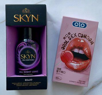 Набір OLO Oral Candy смакові 10 шт + Лубрикант Skyn All Night Long 80 мл на силіконовій основі SOS1221 фото