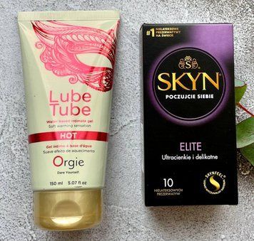 Комплект SKYN Elite (10 шт) + Лубрикант LUBE TUBE HOT, 150 мл ORGIE SOS2365 фото