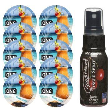 Комплект ONE Island Punch 10 шт + Doc Johnson &ndash; Sweet Cherry, 29 мл SOS13825 фото