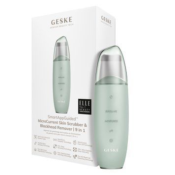 Микротоковый скраббер для кожи и устранение черных точек GESKE MicroCurrent Skin Scrubber&Blackhead Remover 9в1 green HB0151 фото