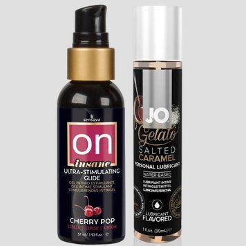 Sensuva Ultra-Stimulating On Insane Cherry Pop (57 мл) + JO GELATO Salted Caramel (30 мл) LB188 фото