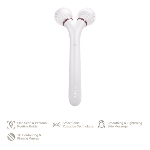 Электронный ультразвуковой ролик для лица GESKE Sonic Facial Roller 4в1 starlight HB0176 фото