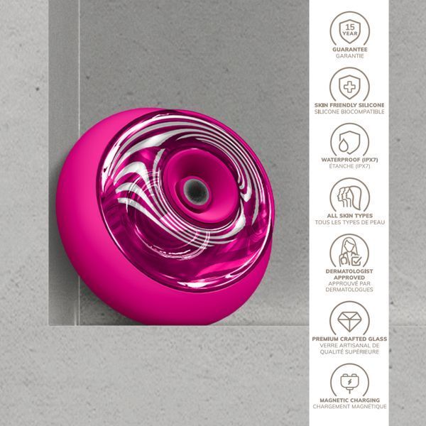 Массажер для лица и тела GESKE Sonic Cool&Warm Face and Body Massager 9в1 magenta HB0278 фото