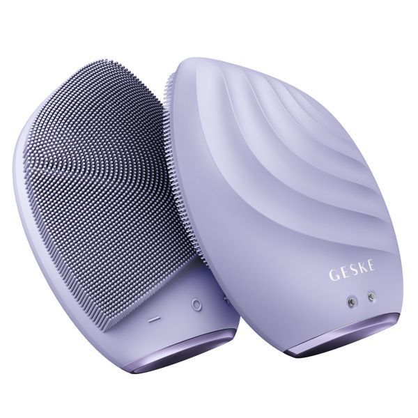 Электронная ультразвуковая щетка для лица GESKE Sonic Facial Brush 5в1 purple HB0068 фото