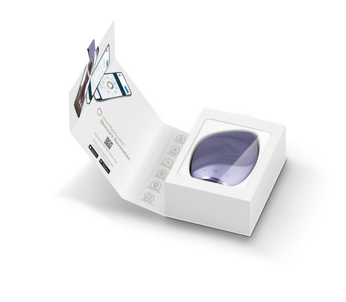 Электронная ультразвуковая щетка для лица GESKE Sonic Facial Brush 5в1 purple HB0068 фото