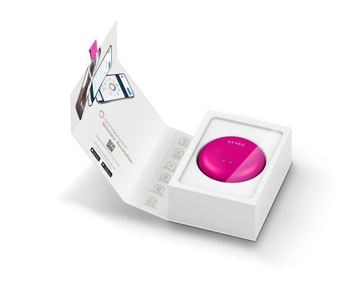 Массажер для лица и тела GESKE Sonic Cool&Warm Face and Body Massager 9в1 magenta HB0278 фото