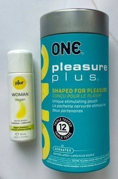 Набір ONE Pleasure Plus 12 шт + Лубрикант pjur Woman Vegan 30 мл SOS2016 фото