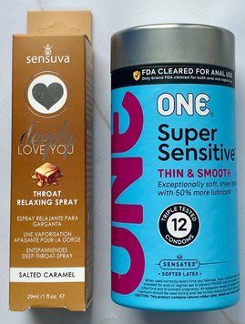 Комплект ONE Super Sensitive 12 шт + Спрей Sensuva Deeply Love You Salted Caramel 29 мл SOS3576 фото