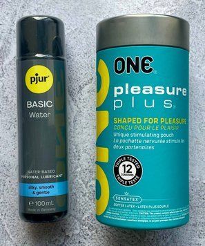 Набор ONE Pleasure Plus 12 шт. - Лубрикант pjur Basic waterbased 100 мл. SOS2613 фото