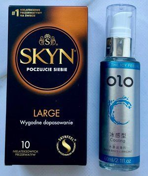 Набір SKYN Large 10 шт - Лубрикант охолоджуючий OLO 60 мл SOS3276 фото