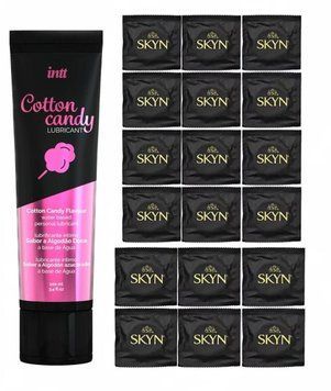 Набір : SKYN ORIGINAL 18 шт та Лубрикант Intt Cotton Candy 100 мл SOS240 фото