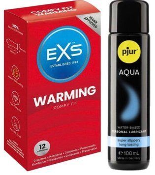 Набор EXS Warming (12 шт) + pjur Aqua 100 мл SOS13484 фото