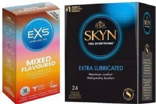 Набор с SKYN Extra Lube 24 шт + EXS Mixed Flavoured 12 шт. SOS7959 фото