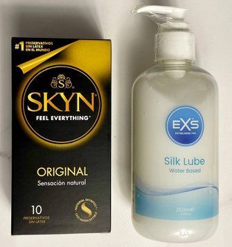 Набір SKYN ORIGINAL 10 шт + Лубрикант EXS Aloe vera silk lube 250 мл SOS1616 фото