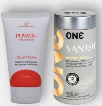 ONE Vanish Hyperthin 12 шт - Пролонгатор Doc Johnson Power Delay Cream 56 г SOS6031 фото
