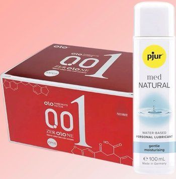 Набор OLO возбуждающие 001 (красные) 10 штук+ Лубрикант pjur MED Natural glide 100 мл SOS4615 фото