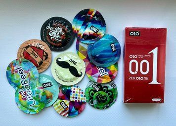 Набор с 20 шт : OLO Red 0,01 10 шт , One : UltraFeel , Sensitive , Pleasure Plus SOS1012 фото