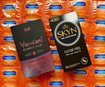 Набор 22 шт SKYN Close Feel - Pasante Warming + Intt Vibration Bubble Gum (15 мл) SOS1566 фото