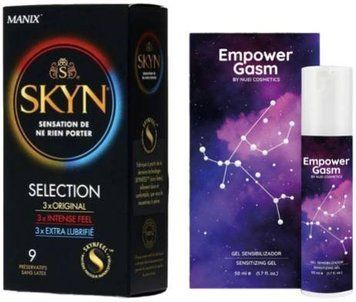 Набор из SKYN Selection (9 шт) + Гель для усиления оргазма с маслом семян каннабиса EMPOWERGASM, 50 мл Nuei SOS9682 фото