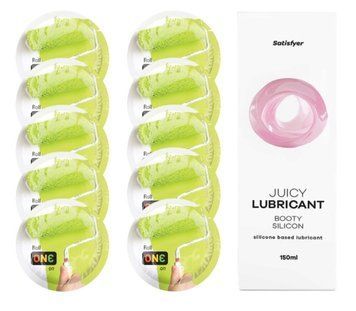 Комплект ONE Color 10 шт. + Лубрикант Satisfyer Juicy Lubricant Booty Silicon (150 мл) SOS12380 фото
