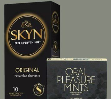 Комплект SKYN Original 10 шт + М'ятні цукерки для орального сексу Bijoux Indiscrets Oral Pleasure Mints &ndash; Peppermint SOS5723 фото