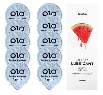 OLO Feeling Ultrathin 10 шт. + Лубрикант Satisfyer Melty Melon 300 мл SOS12481 фото