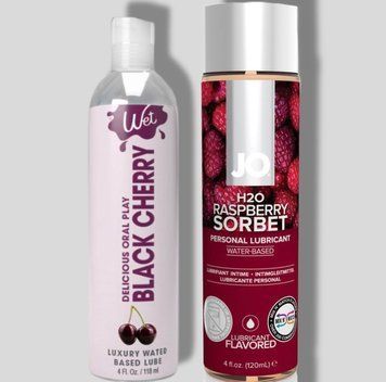 Wet Oral Play Black Cherry (118 мл) + JO Raspberry Sorbet (120 мл) LB918 фото